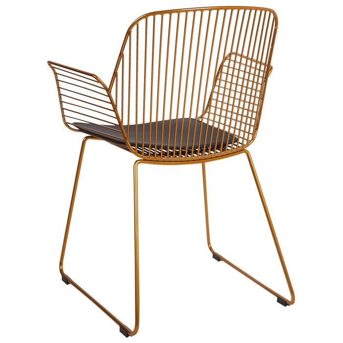 Set de 2 scaune dining APPLETON Metal Auriu [6]