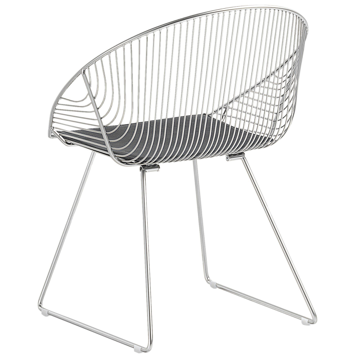 Set de 2 scaune dining AURORA Metal Argintiu [6]