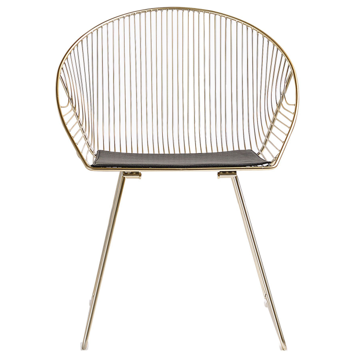 Set of 2 dining chairs AURORA Metal Gold [4]