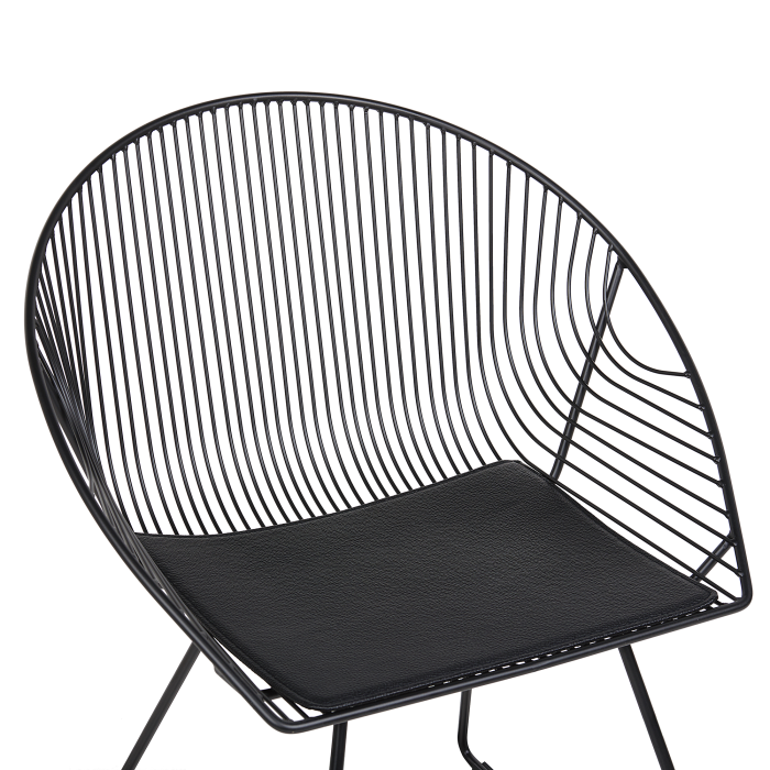 Set de 2 scaune dining AURORA Metal Negru [7]