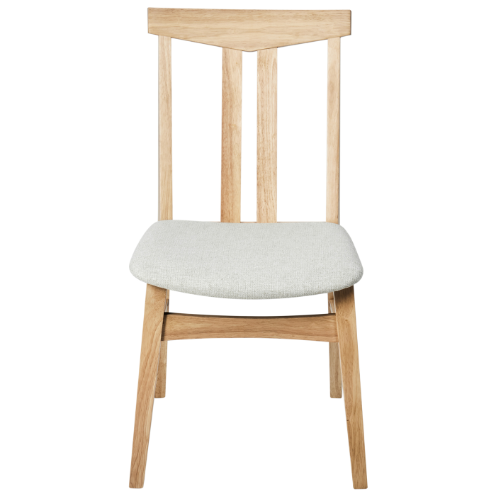 Set de 2 scaune dining AVALON Lemn Bej deschis [5]