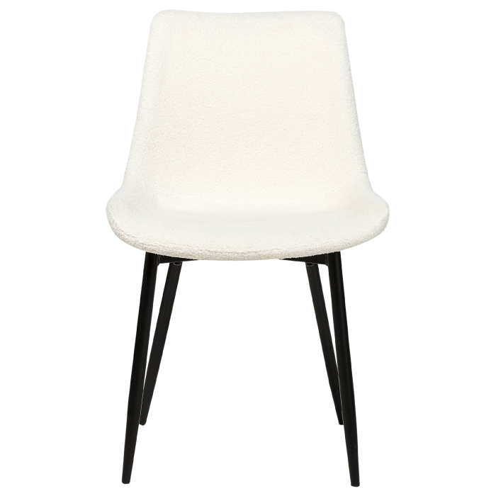 Set de 2 scaune dining AVILLA Boucle Alb [5]