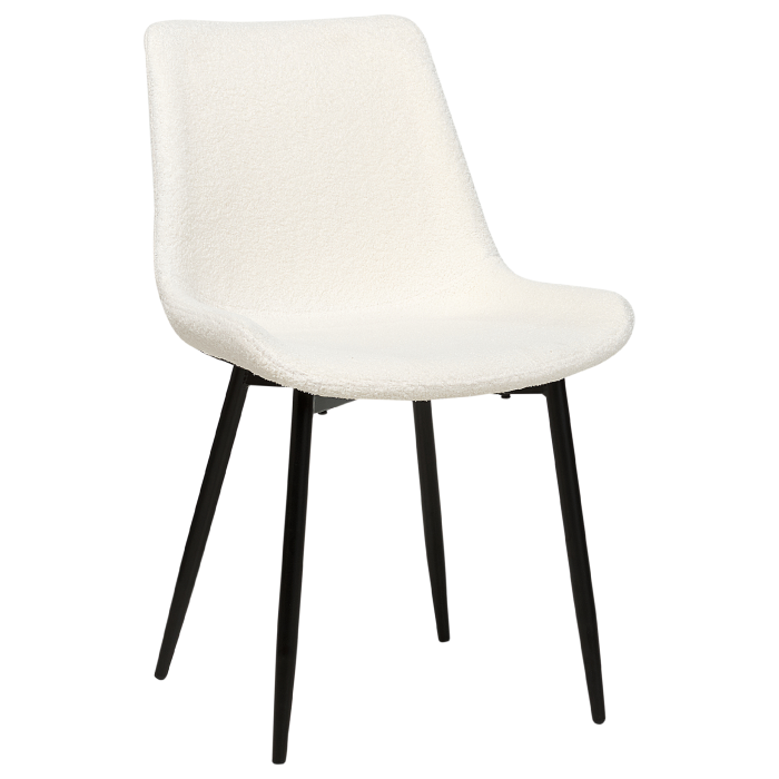 Set de 2 scaune dining AVILLA Boucle Alb [6]