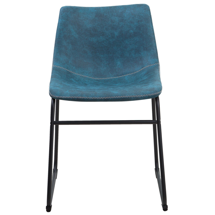 Set de 2 scaune dining BATAVIA Albastru marin [5]