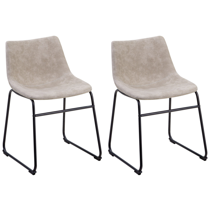 BATAVIA dining chair set of 2 Beige [2]
