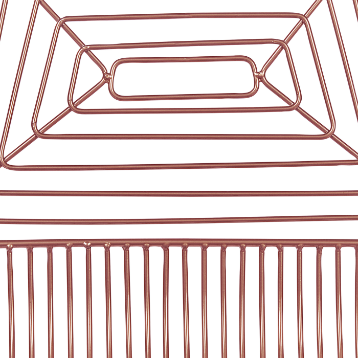 Set de 2 scaune dining BEATTY Metal Roz auriu [9]