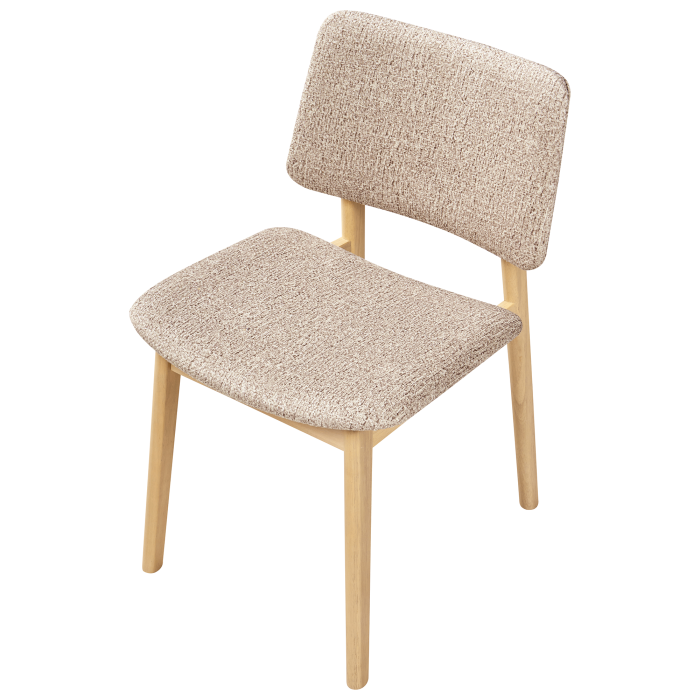 Set de 2 scaune dining BLANE Boucle Maro deschis/Taupe [8]