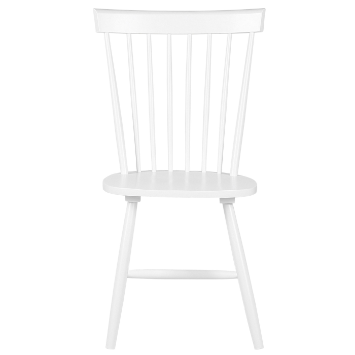 Set of 2 dining chairs BURGES White Wood [4]
