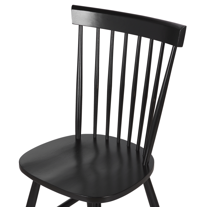 Set of 2 dining chairs BURGES Black wood [7]