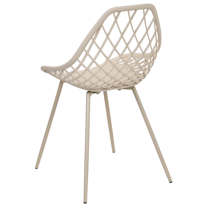 Set of 2 Dining Chairs CANTON II Beige [6]