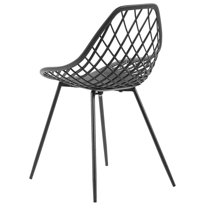 Set de 2 scaune dining CANTON Negru [6]