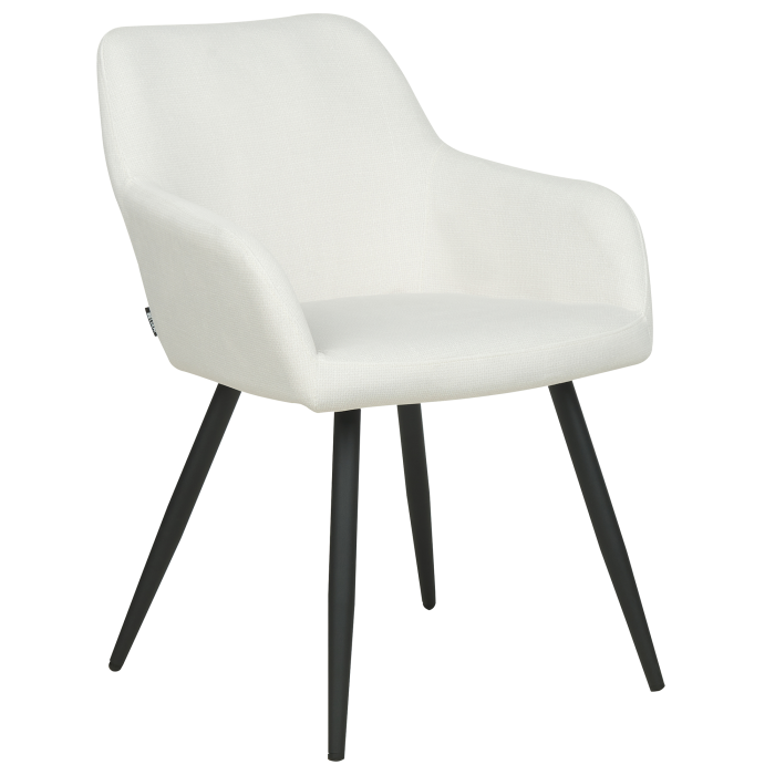Set of 2 dining chairs CASMALIA Velvet Off-white [4]