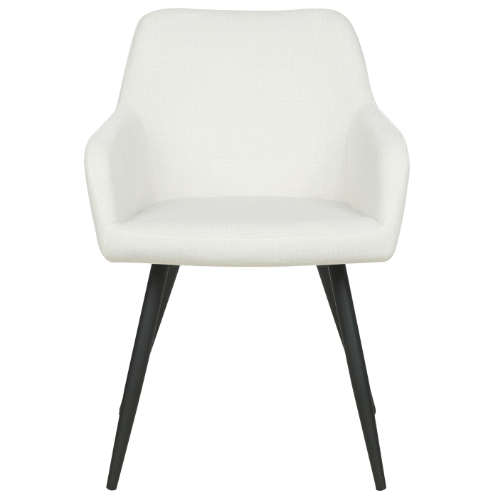 Set of 2 dining chairs CASMALIA Velvet Off-white [5]