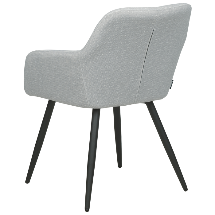 Set of 2 dining chairs CASMALIA Velvet Light Grey [6]