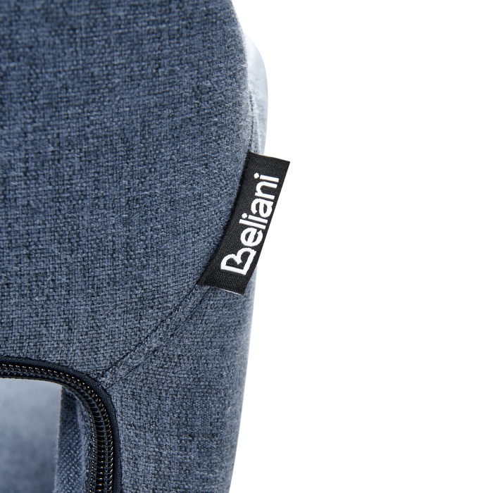 Set of 2 Dining Chairs CHICAGO Navy Blue [9]