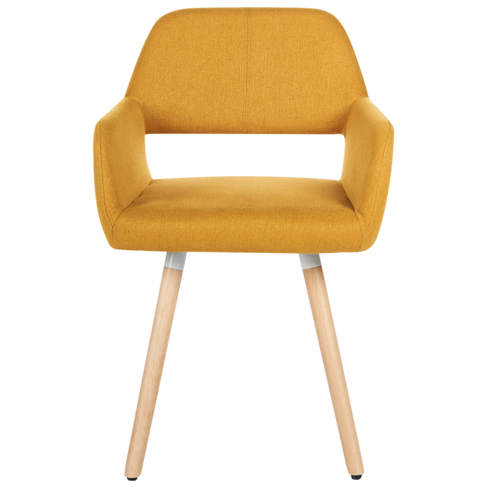 Set of 2 dining chairs CHICAGO Mustard yellow [4]