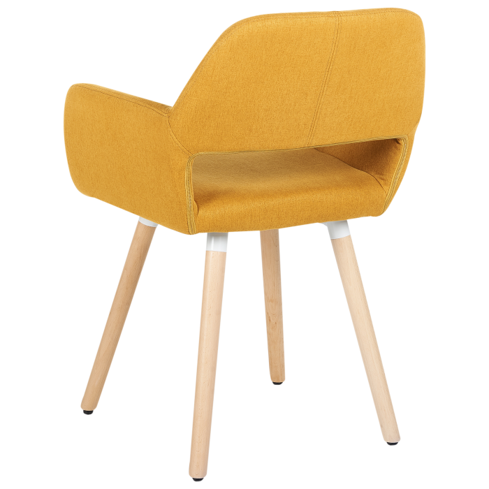 Set of 2 dining chairs CHICAGO Mustard yellow [6]