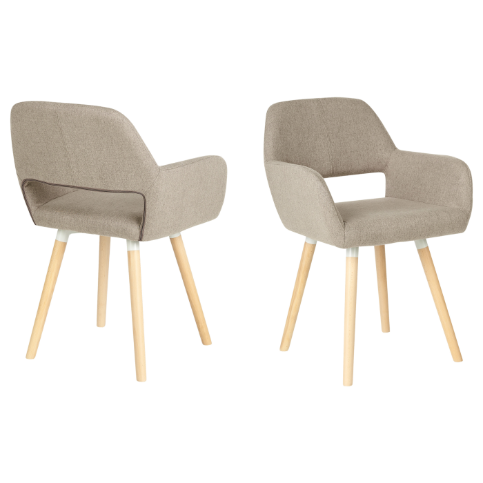 Set de 2 scaune dining CHICAGO Taupe [4]