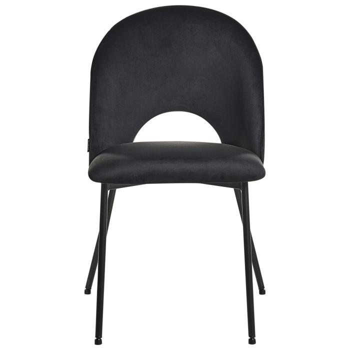 Set de 2 scaune dining COVELO Catifea Negru [5]