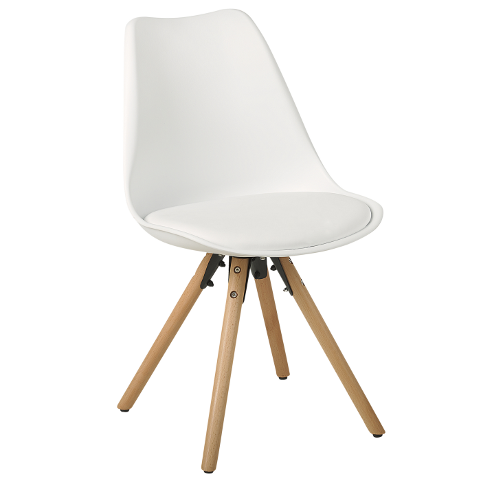 Set of 2 dining chairs DAKOTA White [4]