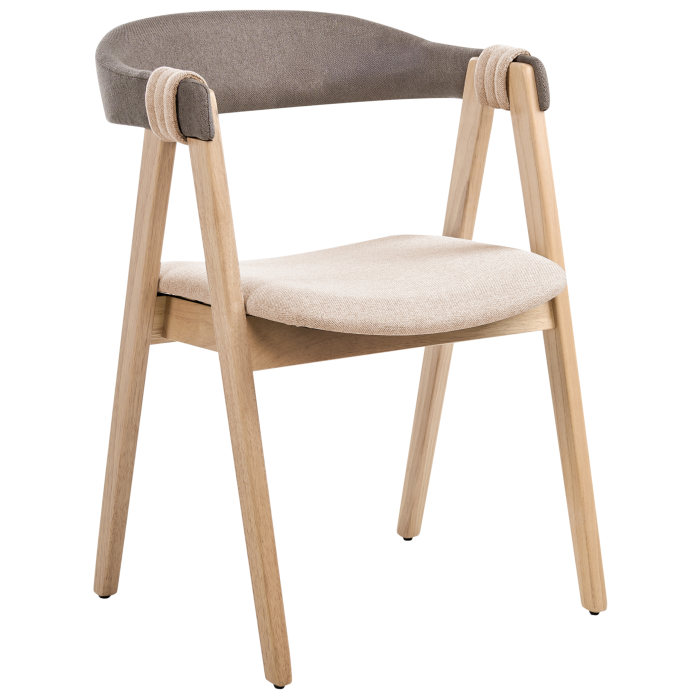 Set de 2 scaune dining DAY Maro deschis/Taupe [4]