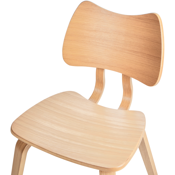 Set de 2 scaune dining DIANA Lemn Maro deschis [7]