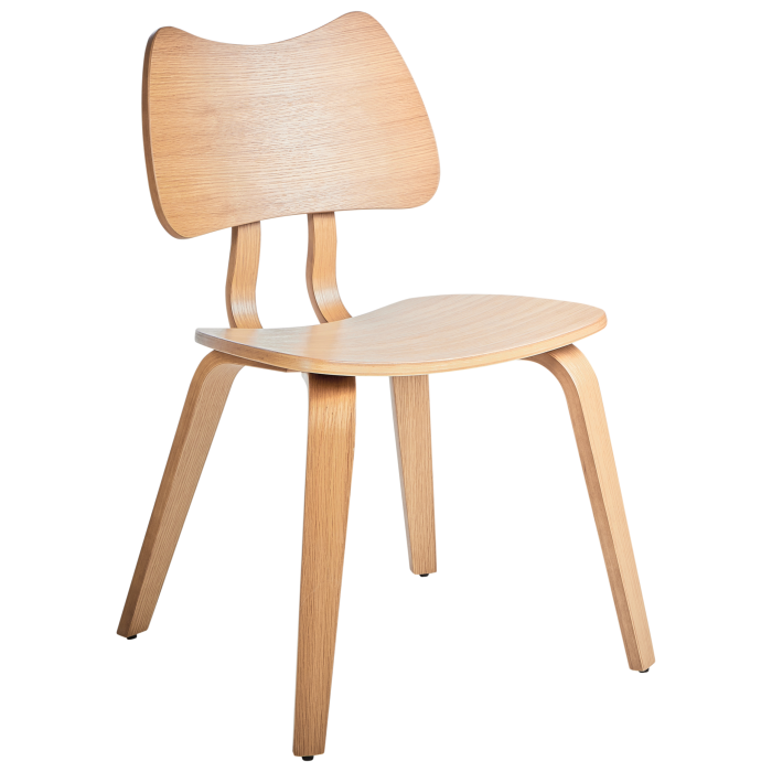 Set de 2 scaune dining DIANA Lemn Maro deschis [4]