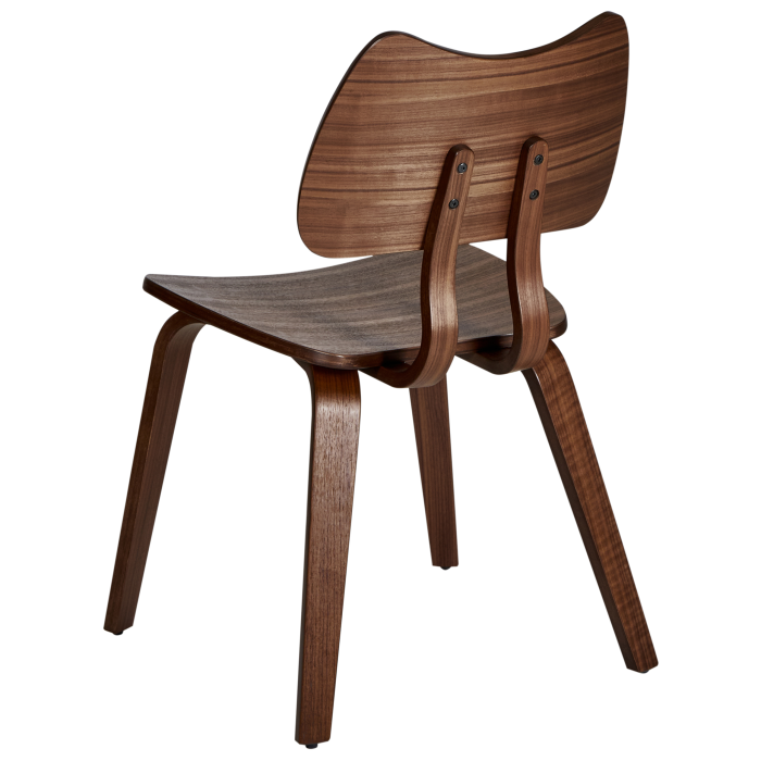 Set of 2 DIANA Dining Stools Wood Dark Brown [6]