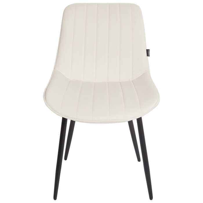 Set de 2 scaune dining DUBROVNIK Catifea Bej deschis [5]