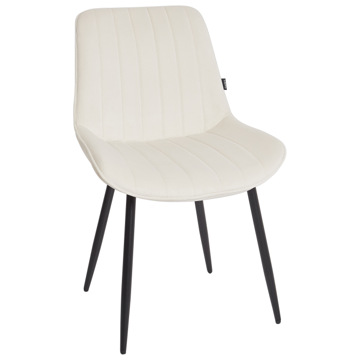 Set de 2 scaune dining DUBROVNIK Catifea Bej deschis [4]