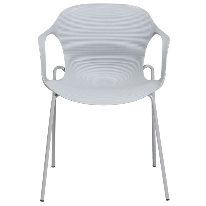 Set of 2 Dining Chairs ELBERT Light Grey [4]