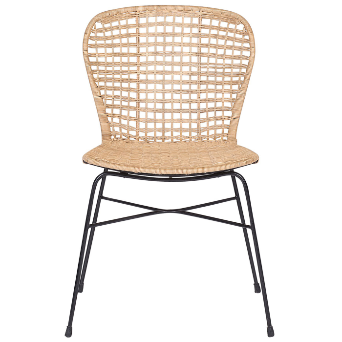 Set de 2 scaune dining ELFROS Ratan Natural [5]