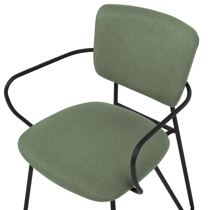 Set of 2 dining chairs ELKO Dark Green [7]