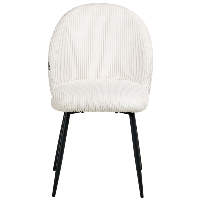 Set de 2 scaune dining ELOY Velur Alb-murdar [6]