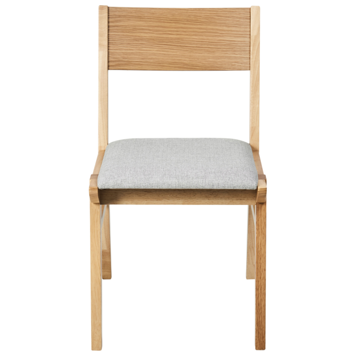 Set de 2 scaune dining ENOLA Lemn Gri deschis [5]