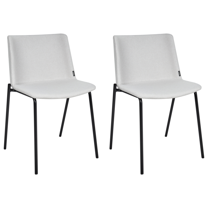 Set de 2 scaune dining ESBON Gri deschis [2]