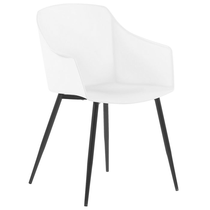 Set of 2 dining chairs FONDA White [4]
