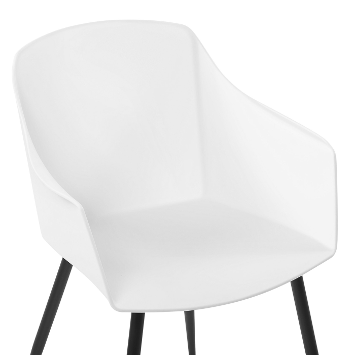 Set of 2 dining chairs FONDA White [7]