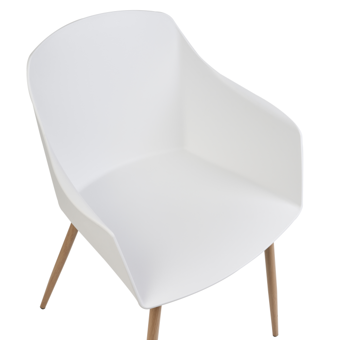 Set de 2 scaune dining FONDA II Alb [7]