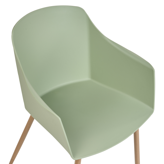 Set de 2 scaune dining FONDA II Verde deschis [7]
