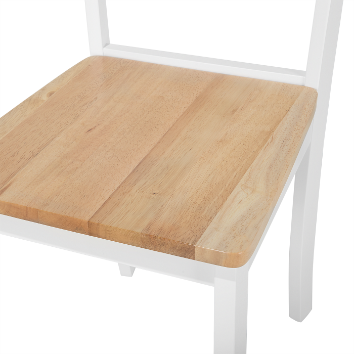 Set de 2 scaune dining GEORGIA Lemn Alb [7]