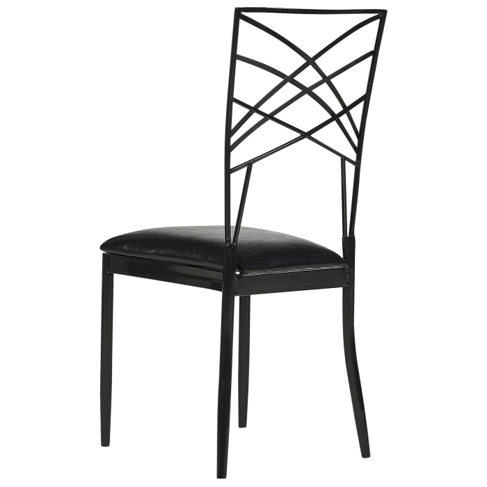 Set de 2 scaune dining GIRARD Metal Negru [6]