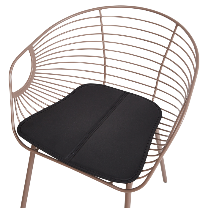 Set de 2 scaune dining HOBACK Metal Bej [7]