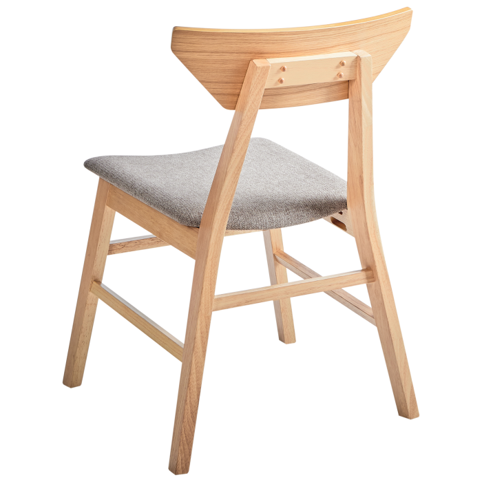 Set de 2 scaune dining HOPKINS Lemn Maro deschis [6]