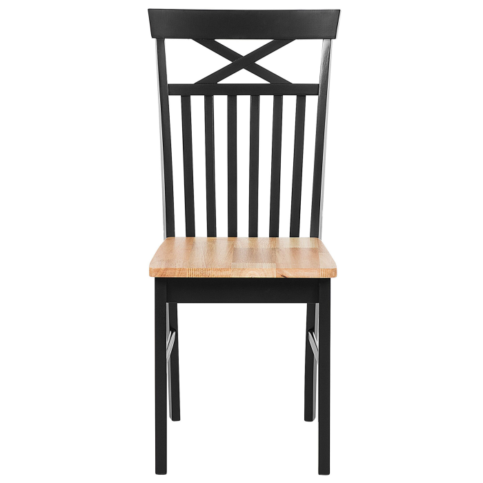 Set de 2 scaune dining HOUSTON Lemn Negru [4]