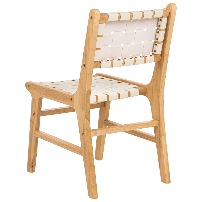 Set of 2 dining chairs HUMBLE Rubberwood Light Brown [6]