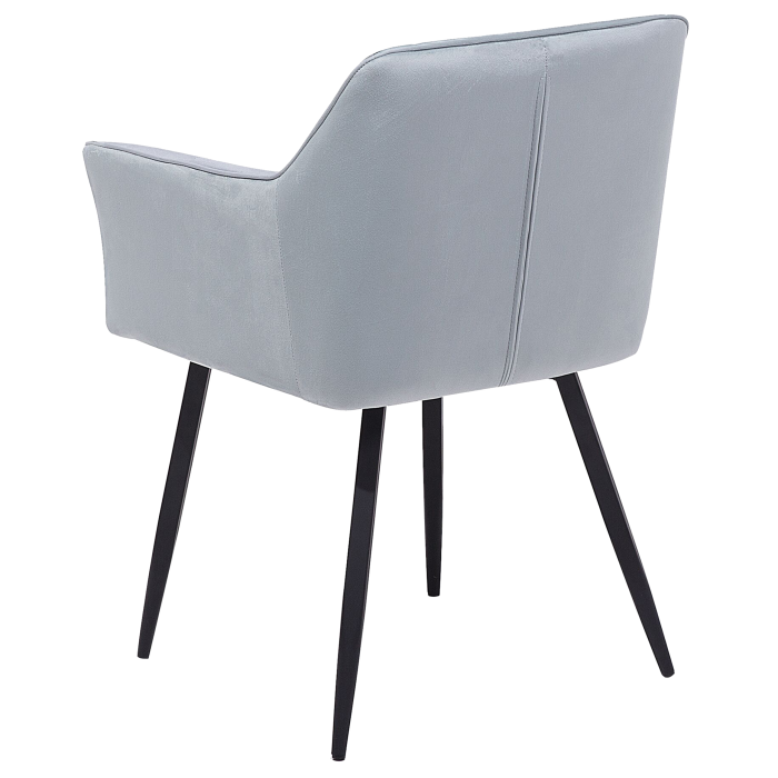 Set of 2 dining chairs JASMIN Velvet Light grey [7]