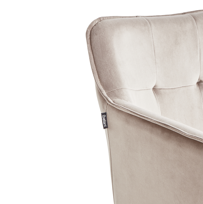 Set of 2 dining chairs JASMIN Velvet Taupe [8]