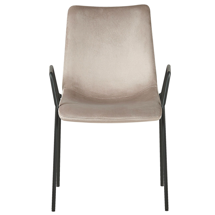 Set de 2 scaune dining JEFFERSON Catifea Taupe [5]