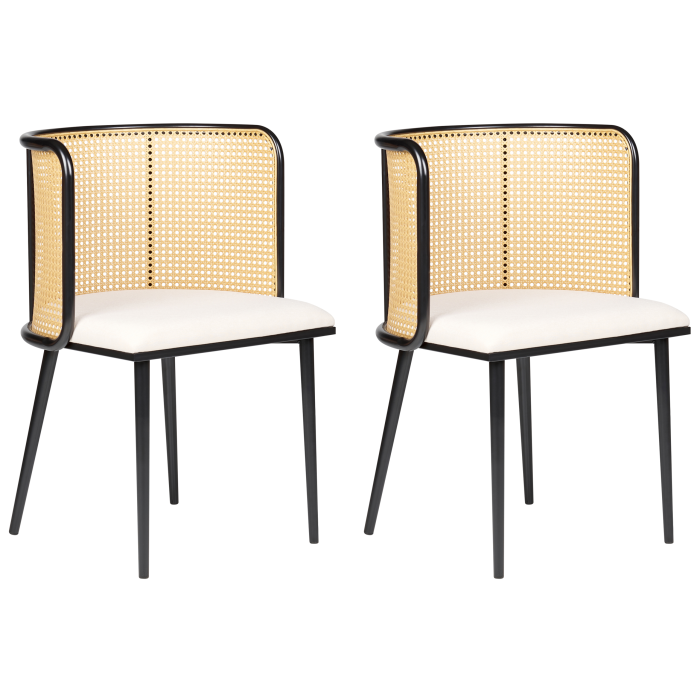 Set de 2 scaune dining KOBUK Metal Negru [2]